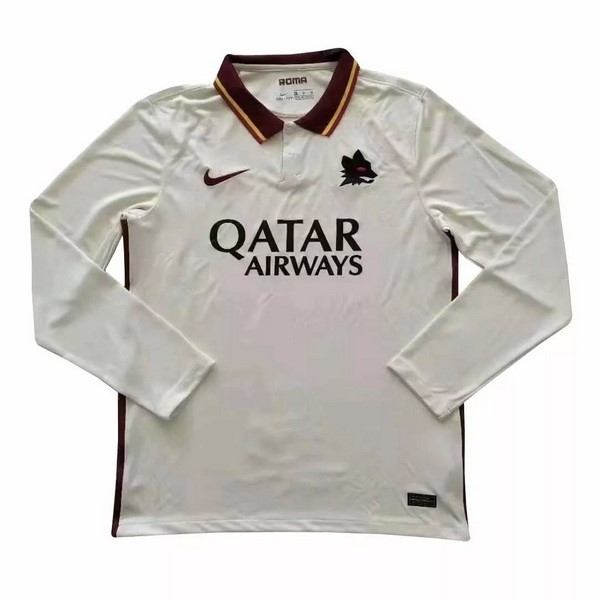 Camiseta As Roma 2ª ML 2020-2021 Blanco